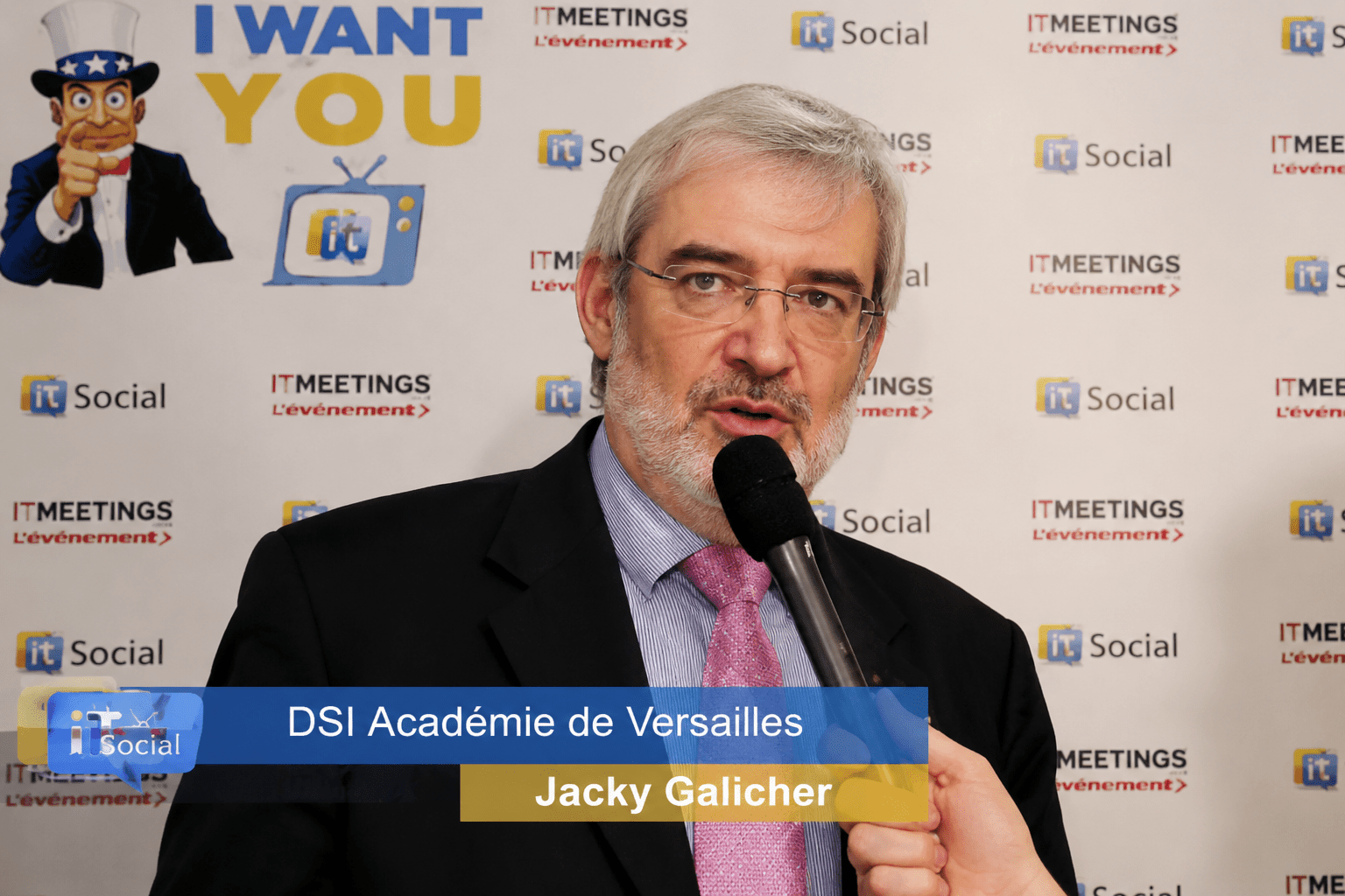 Jacky Galicher interviewé par IT Social lors d'IT Meetings 2015, DSI de l'Académie de Versailles